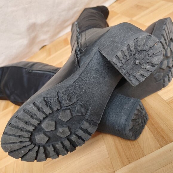 Black block heel overknees - Picture 8 of 13